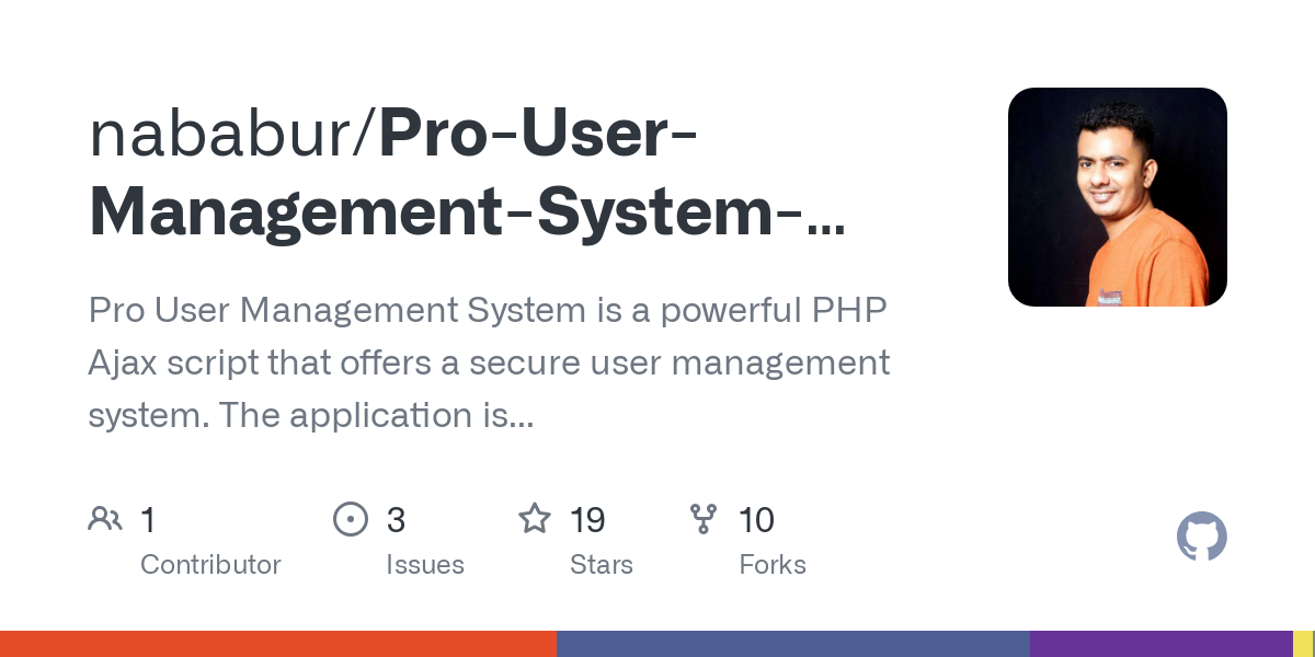 Pro User Management System with PHP MySQL Ajax