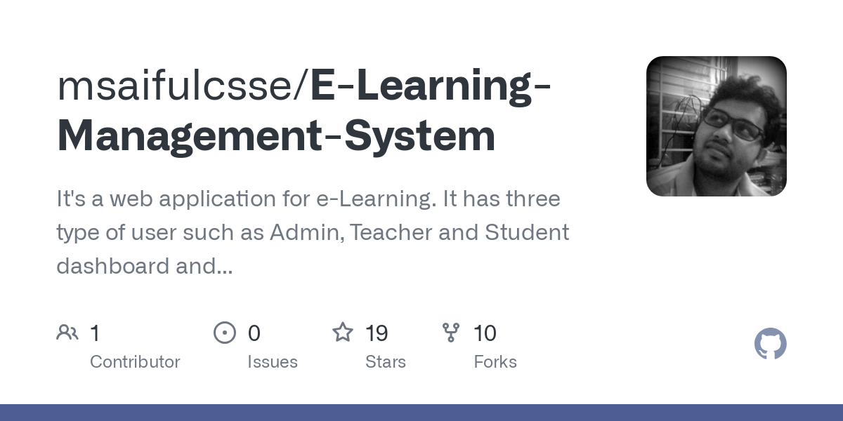 E Learning Management System