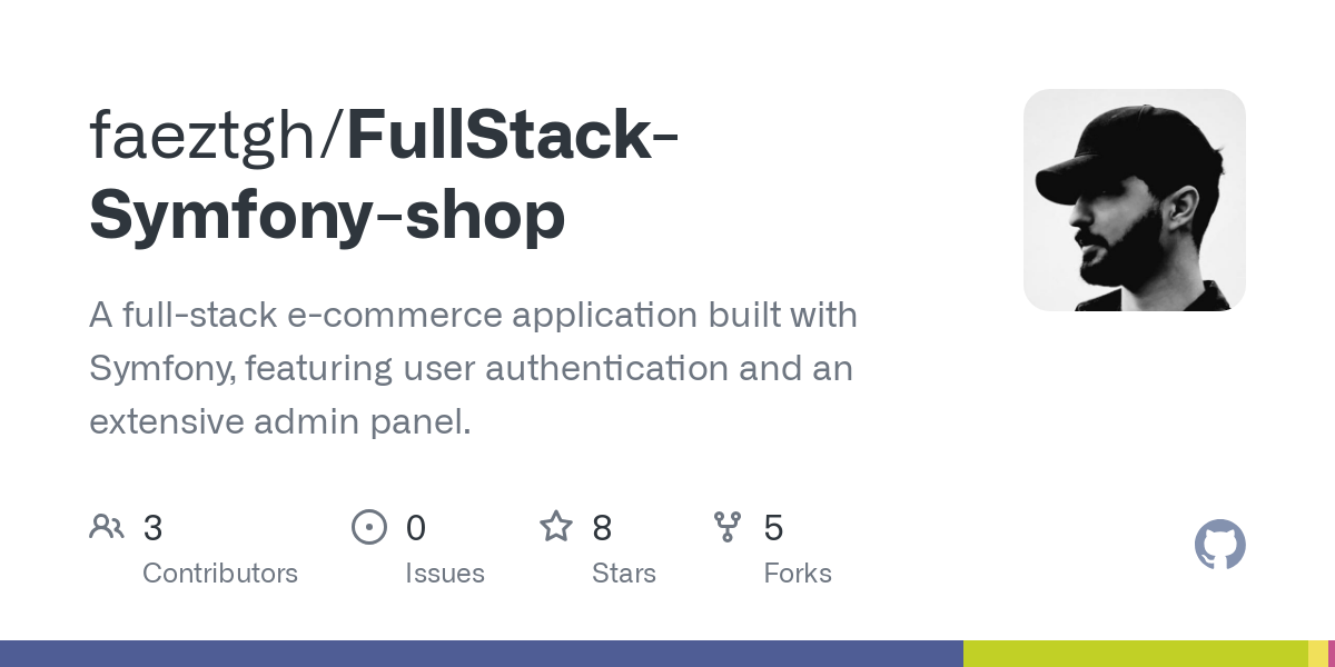 FullStack Symfony shop