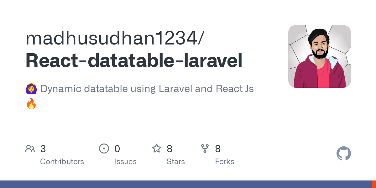 React datatable laravel