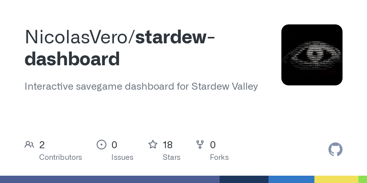 stardew dashboard