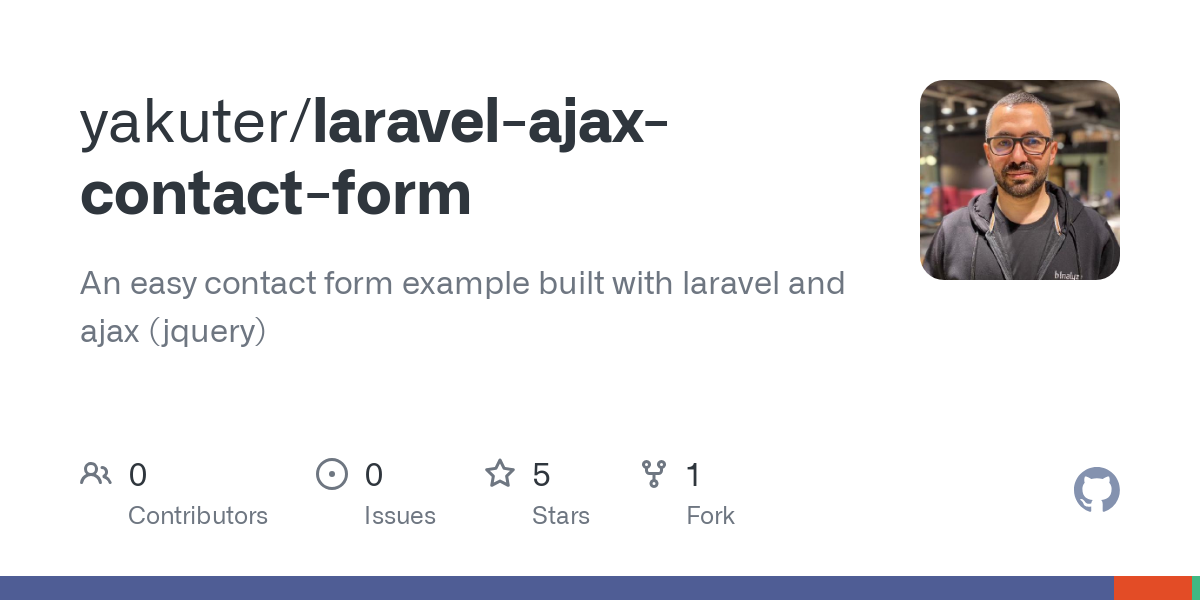 laravel ajax contact form