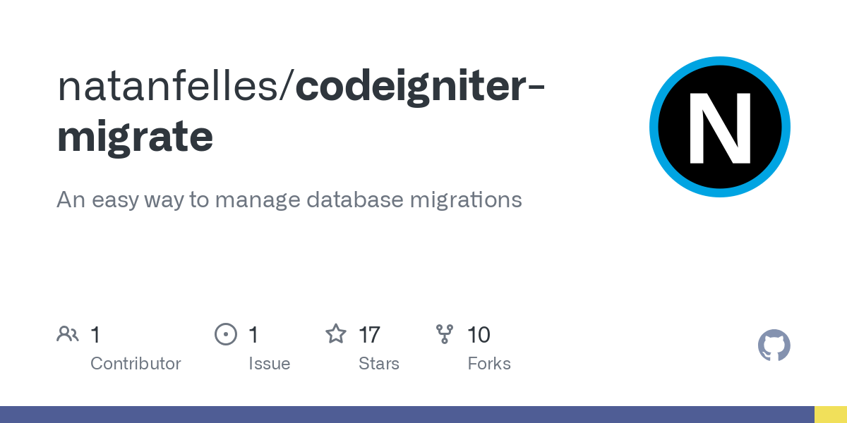 codeigniter migrate