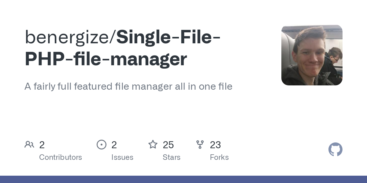 Single File PHP file manager