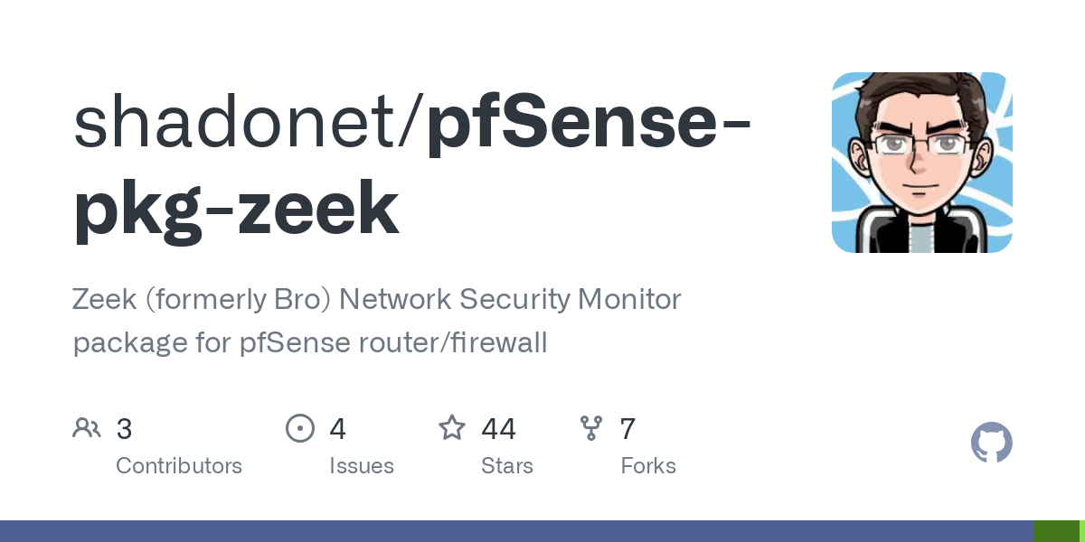 pfSense pkg zeek