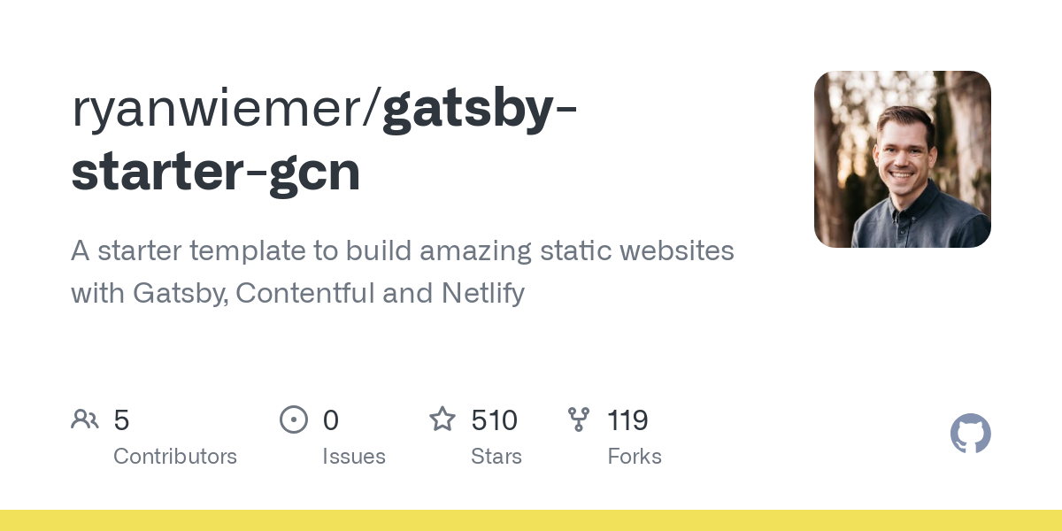 gatsby starter gcn