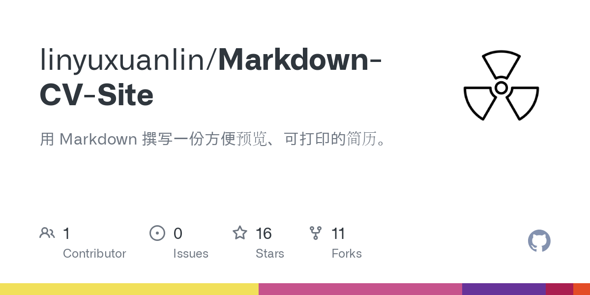 Markdown CV Site