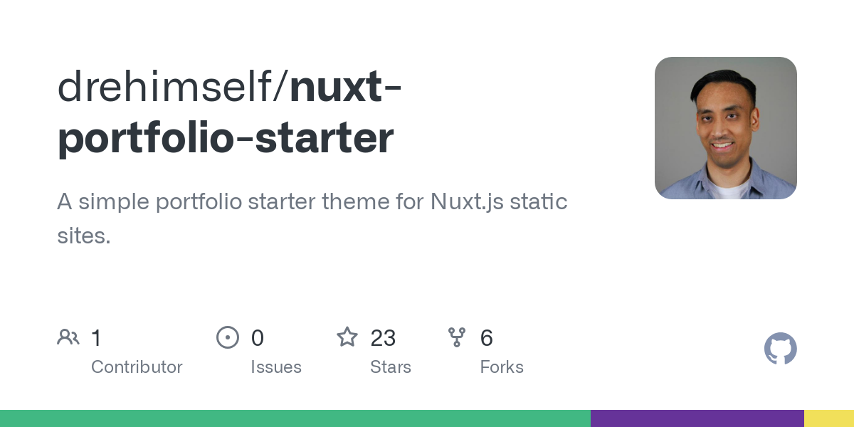 nuxt portfolio starter