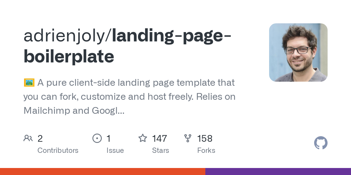 landing page boilerplate