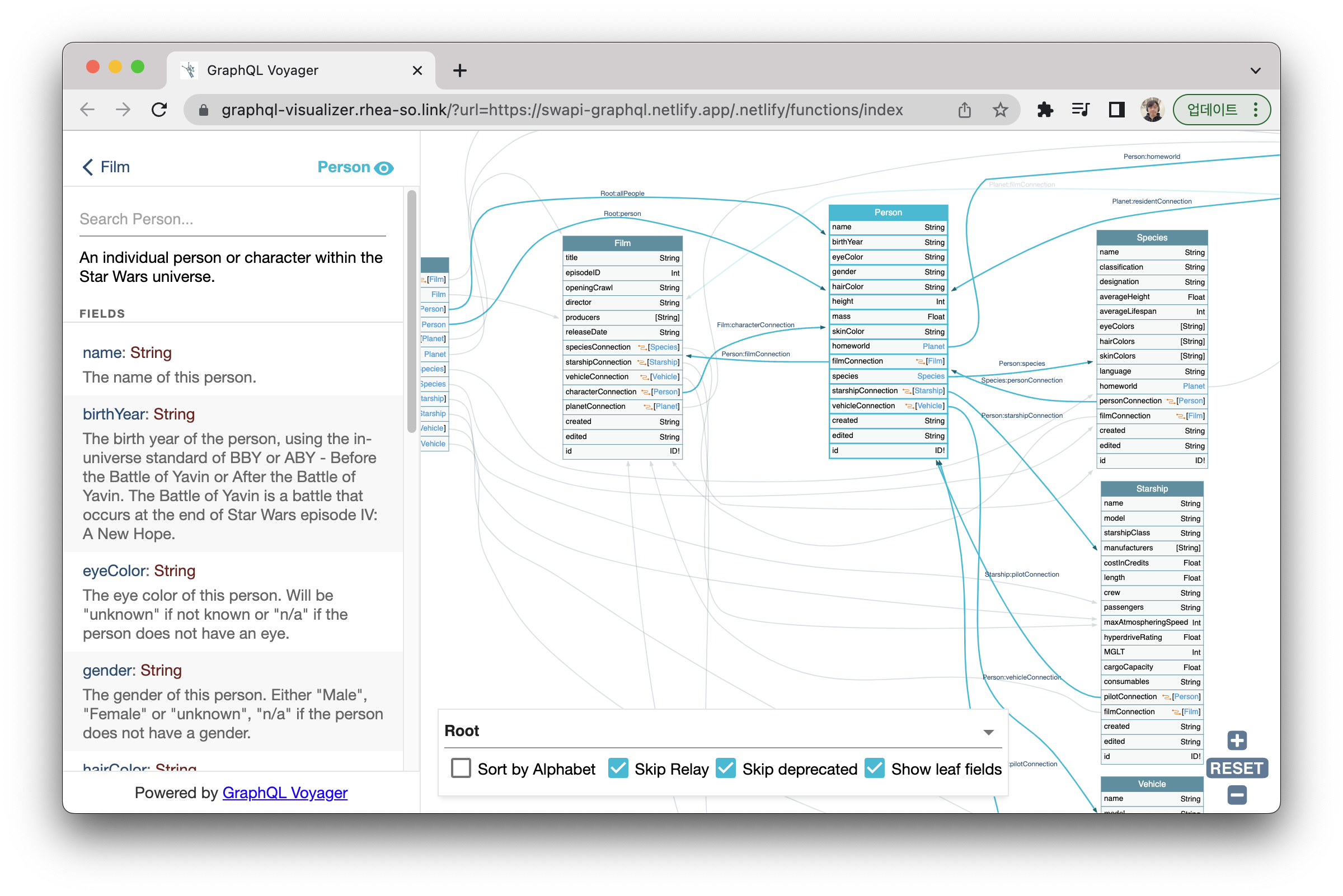 GraphQL Visualizer mit Bild