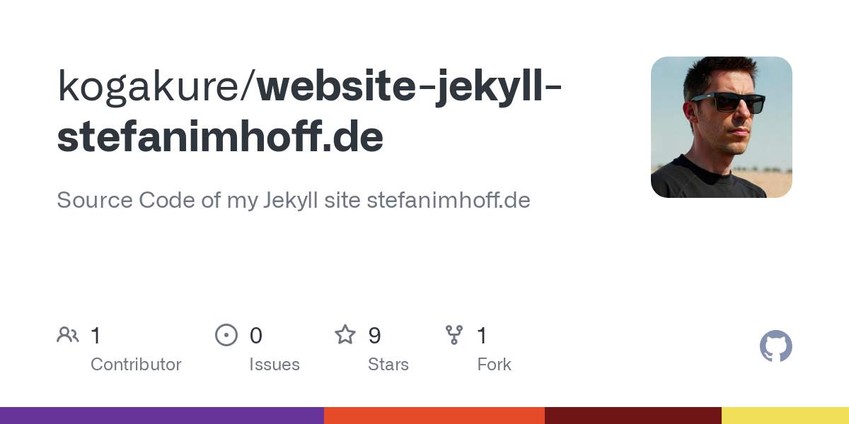 website jekyll stefanimhoff.de