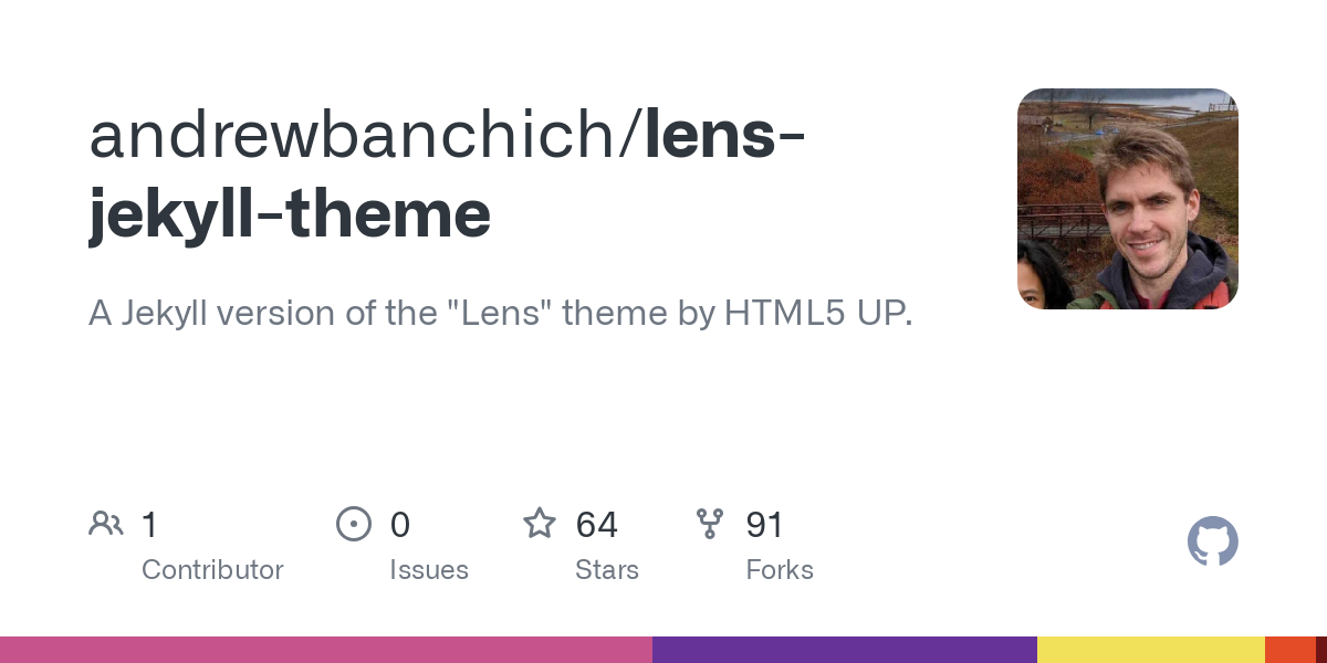 lens jekyll theme