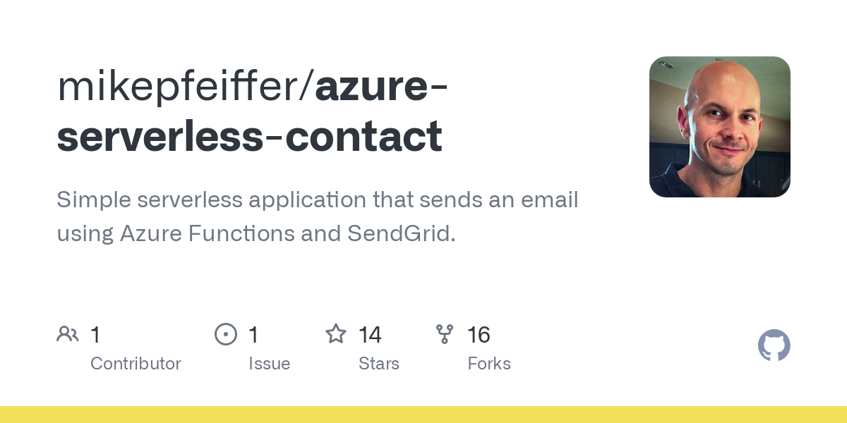 azure serverless contact