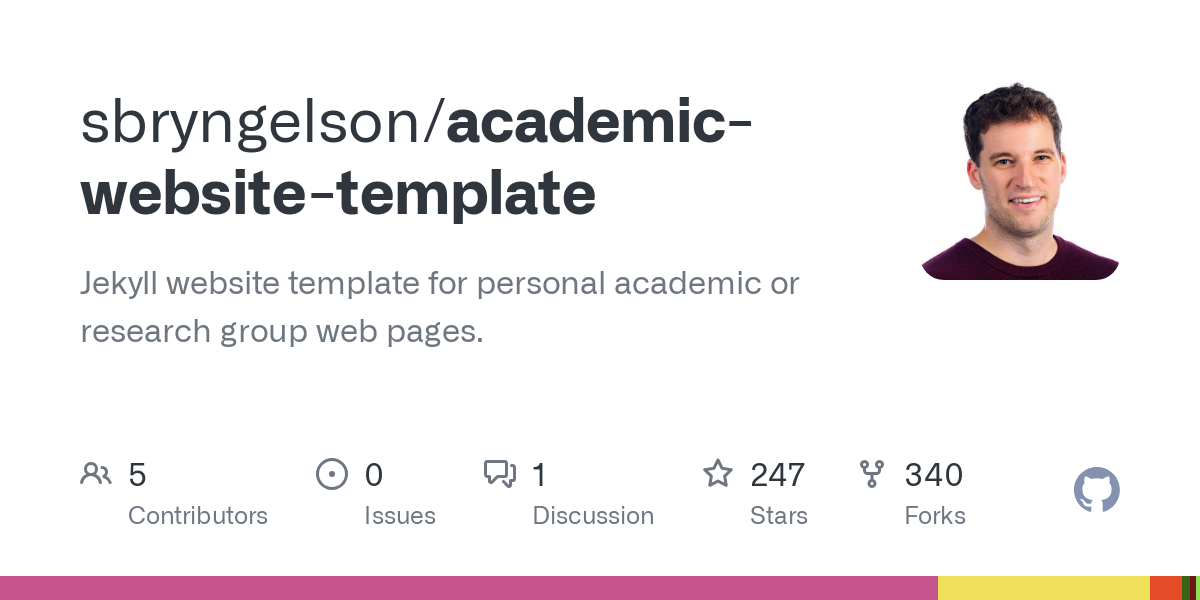 academic website template