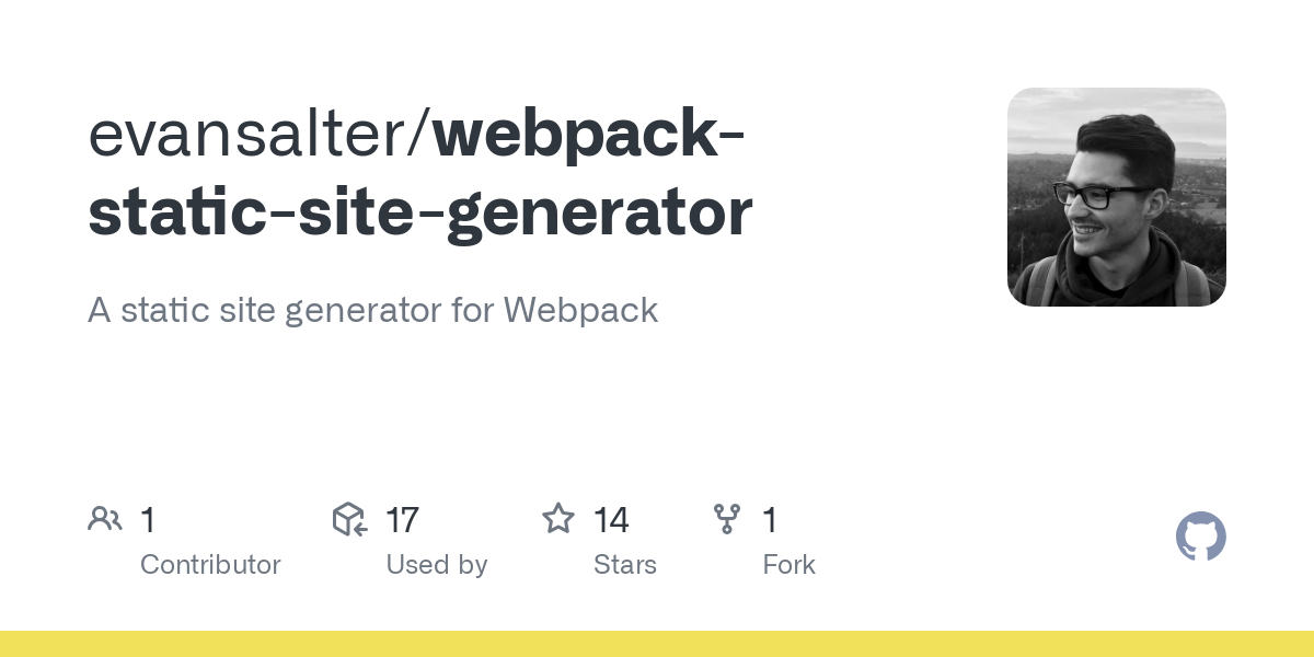 webpack static site generator