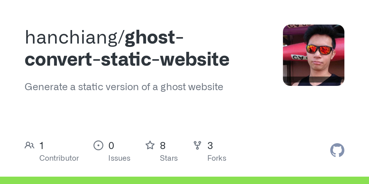 ghost convert static website