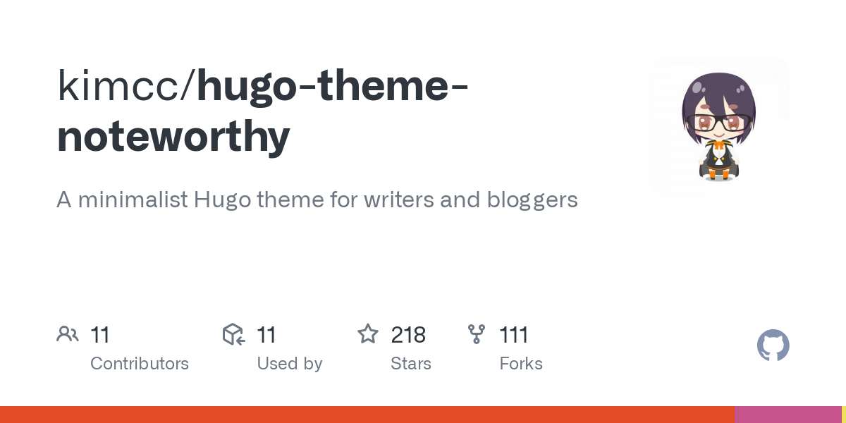 hugo theme noteworthy