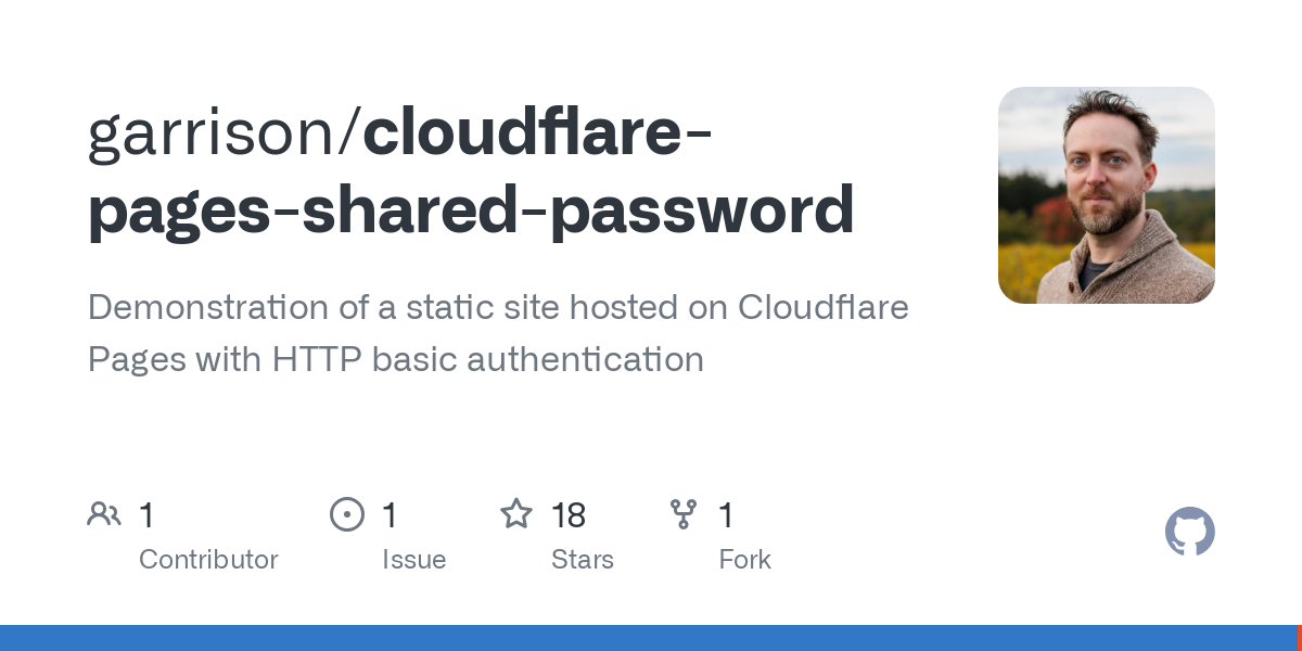 cloudflare pages shared password