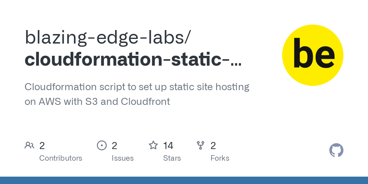 cloudformation static site