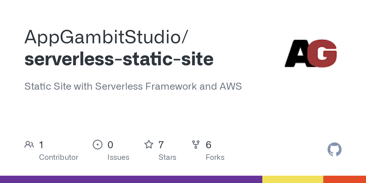 serverless static site