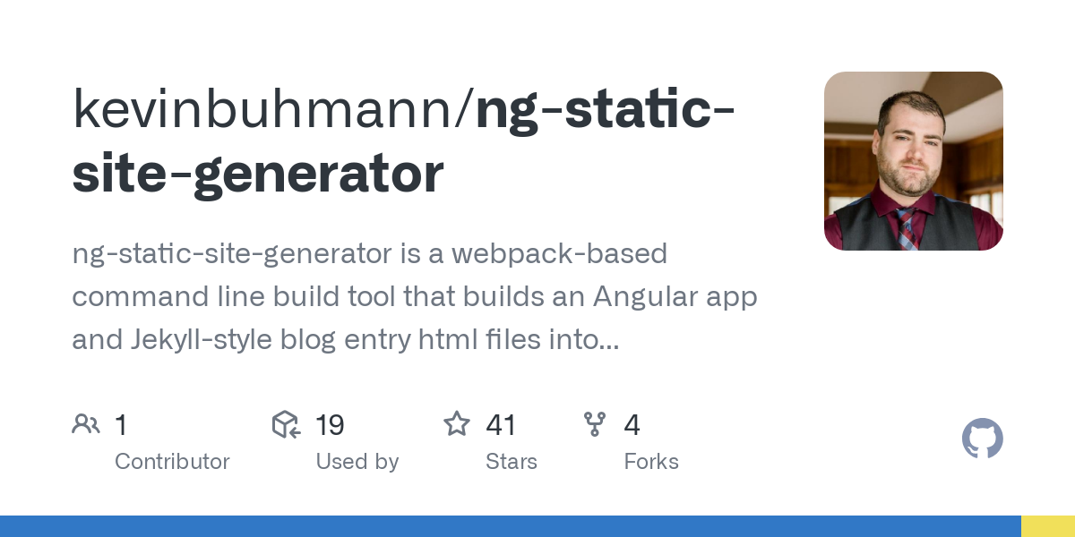 ng static site generator