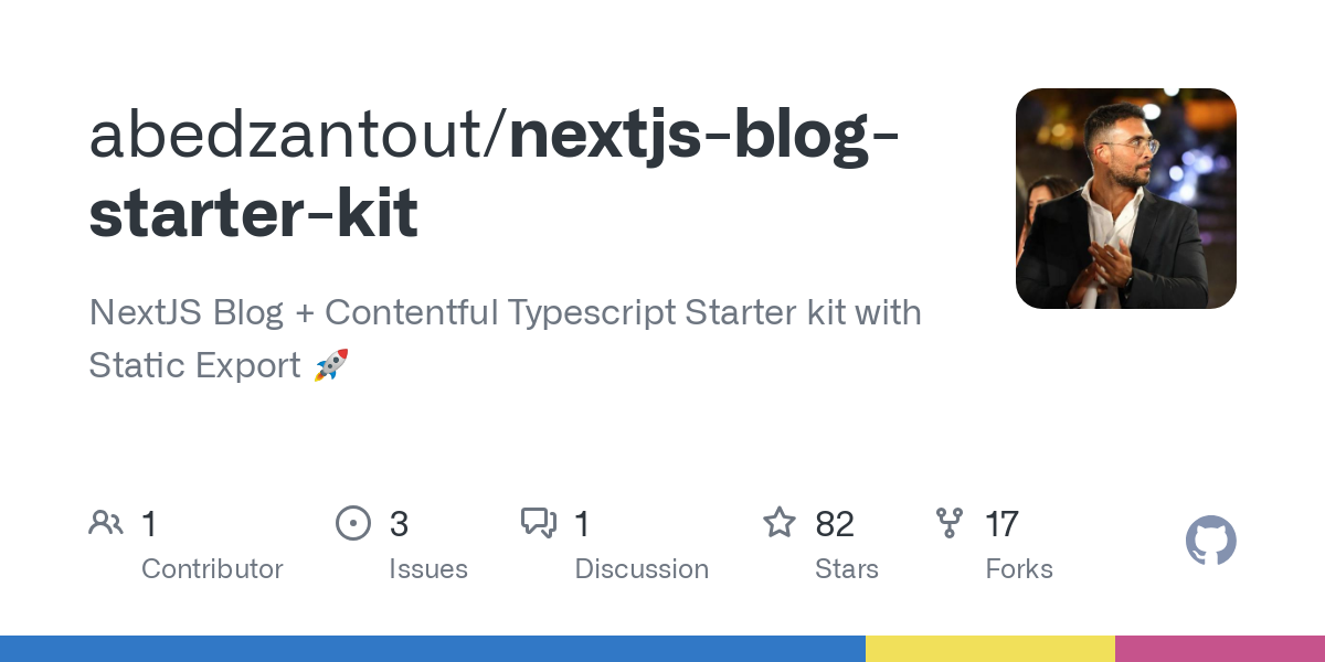 nextjs blog starter kit