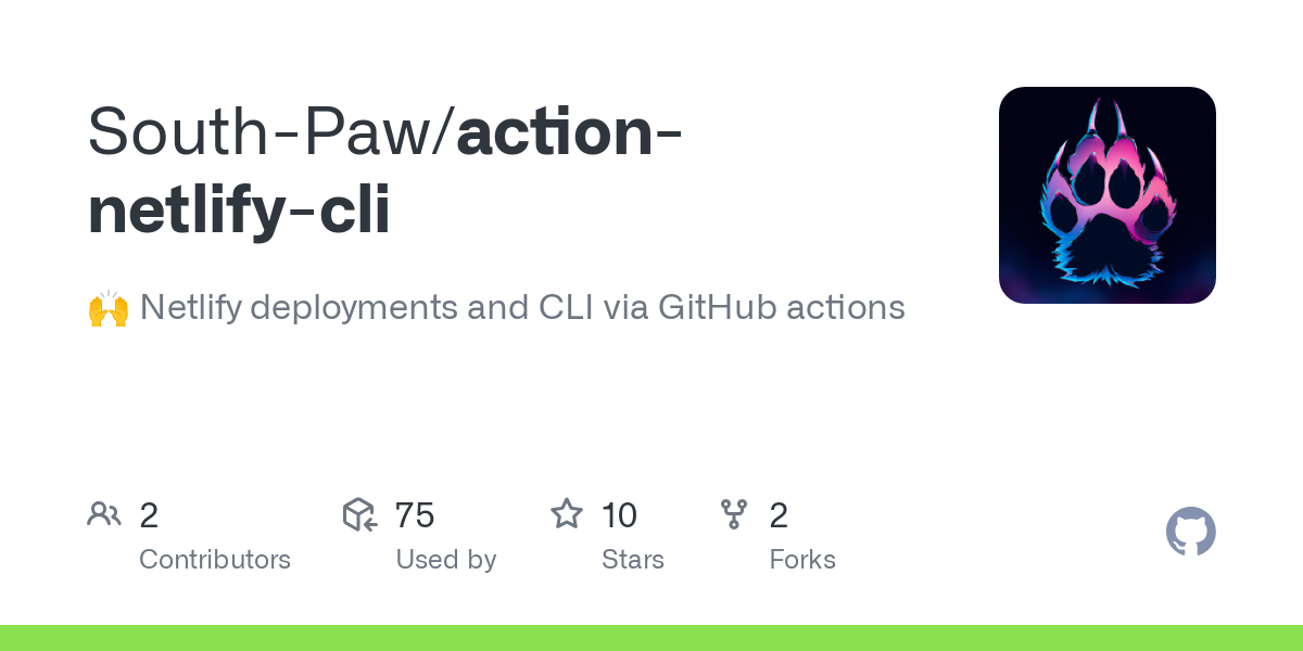 action netlify cli