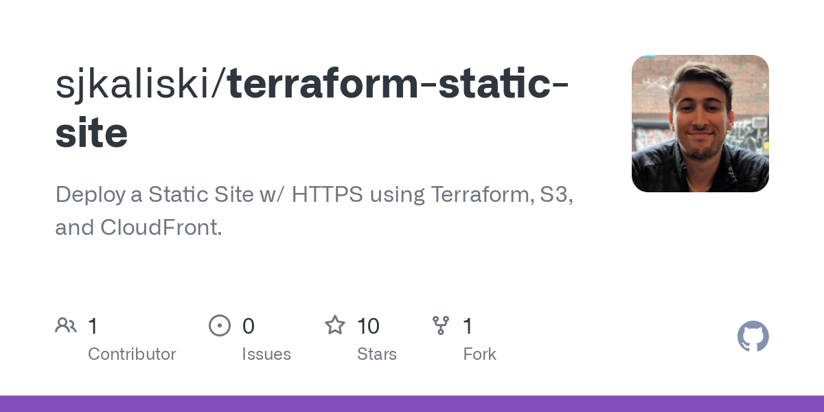 terraform static site