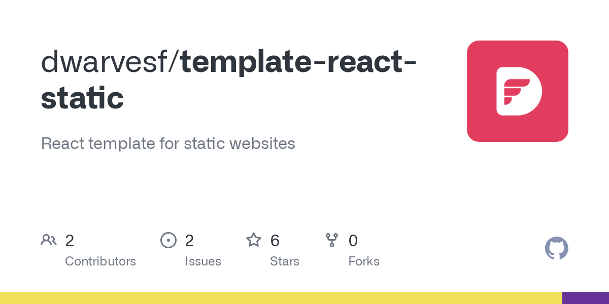 template react static