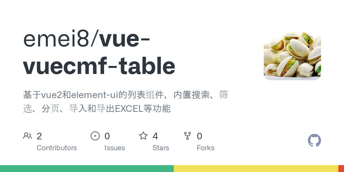 vue vuecmf table