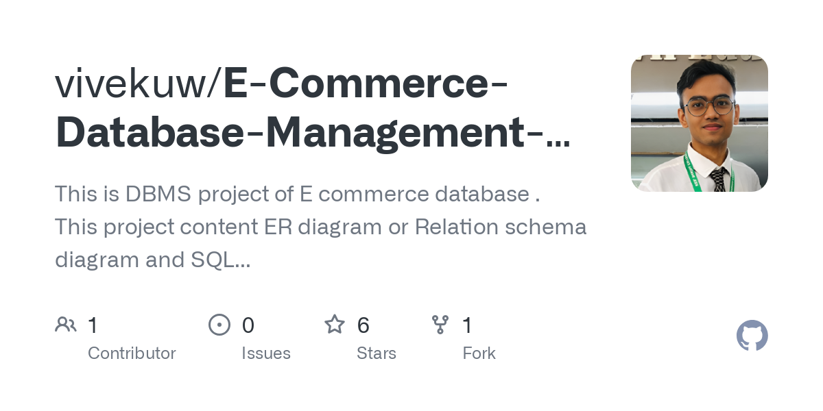 E Commerce Database Management Project