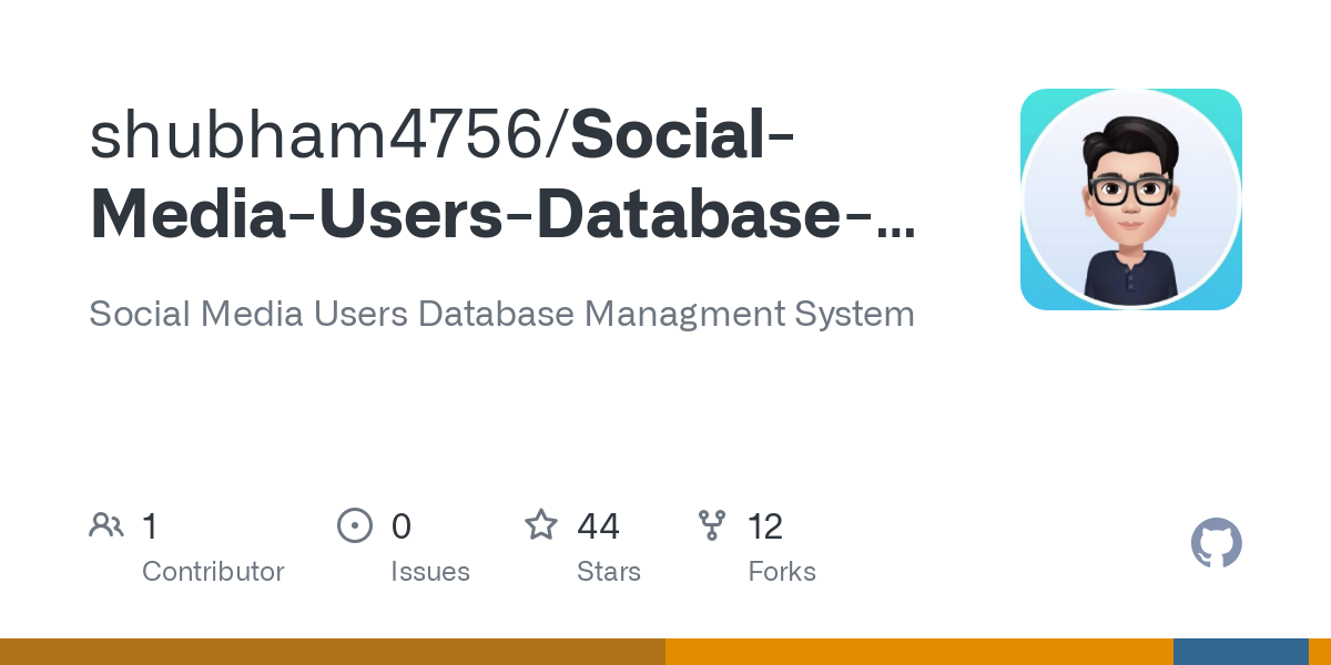 Social Media Users Database Managment System