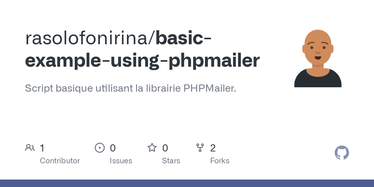 basic example using phpmailer