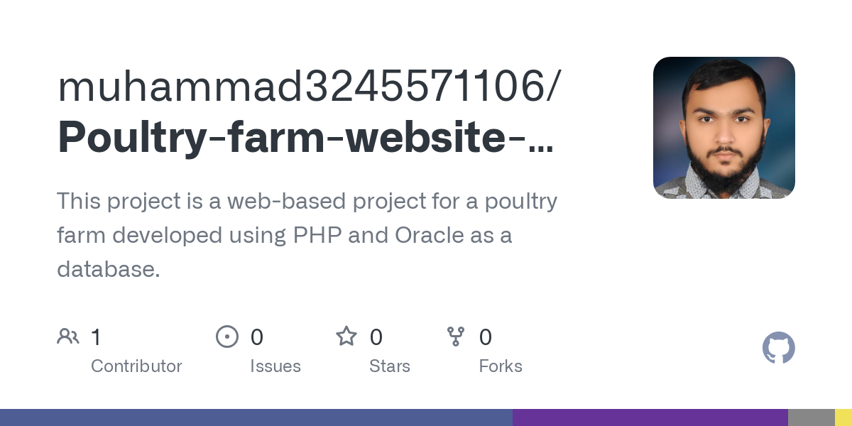 Poultry farm website using PHP and oracle