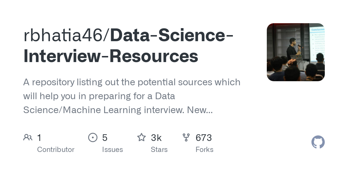 Data Science Interview Resources