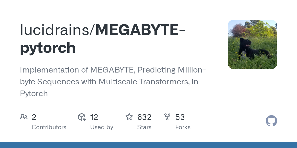 MEGABYTE pytorch