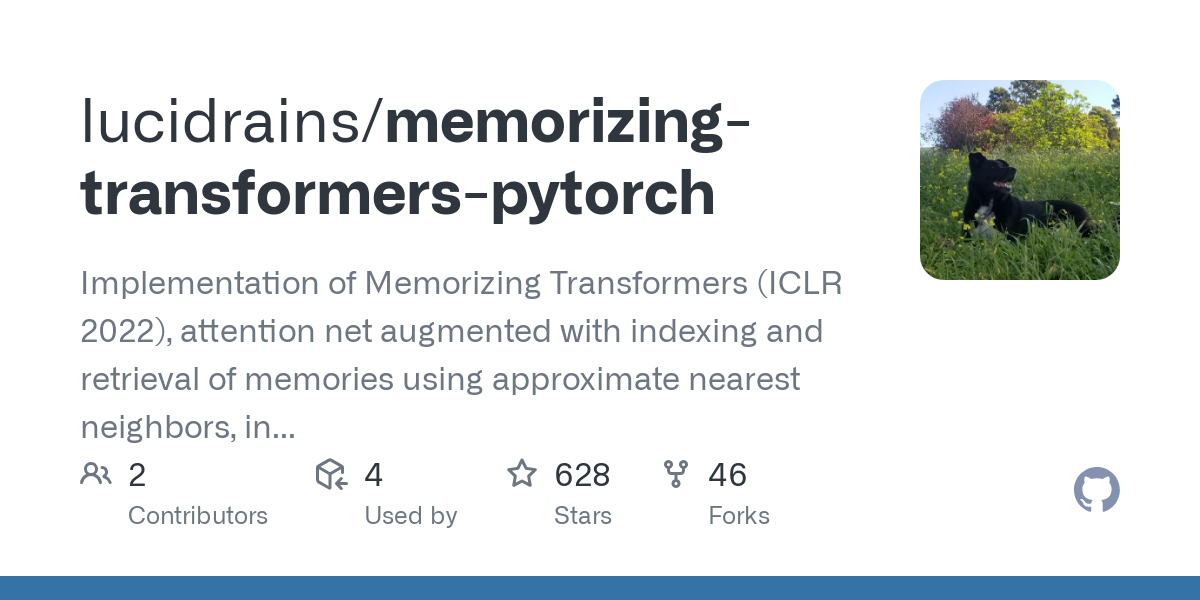 memorizing transformers pytorch