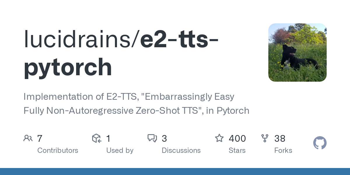 e2 tts pytorch