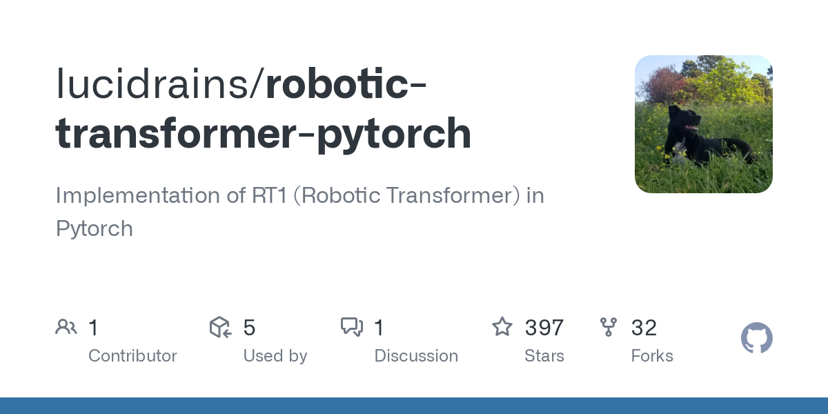 robotic transformer pytorch