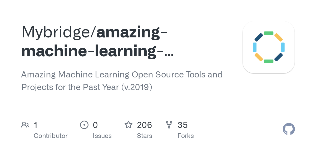 amazing machine learning opensource 2019