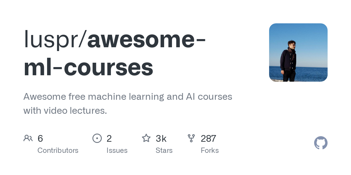 awesome ml courses