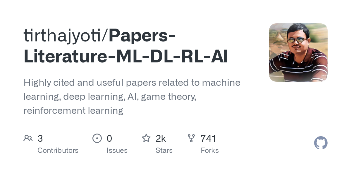 Papers Literature ML DL RL AI