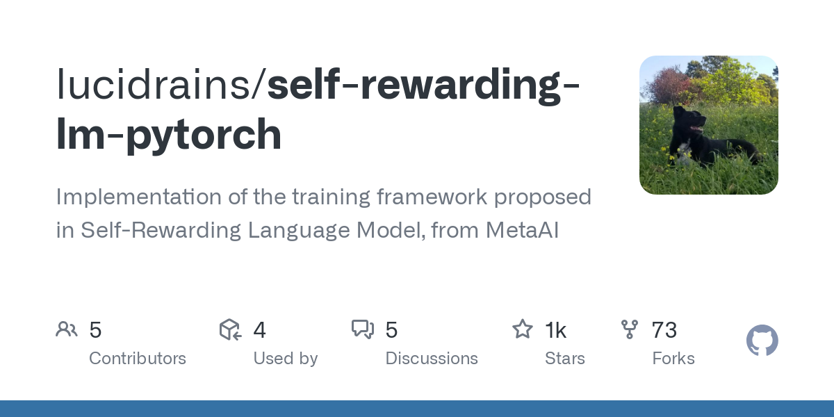 self rewarding lm pytorch