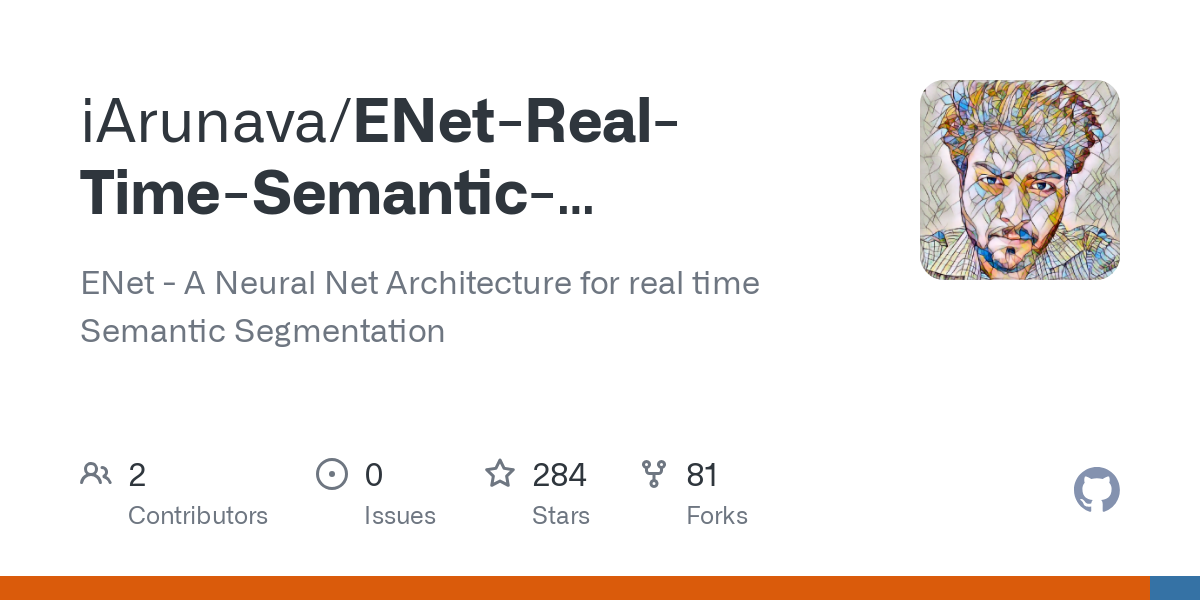 ENet Real Time Semantic Segmentation