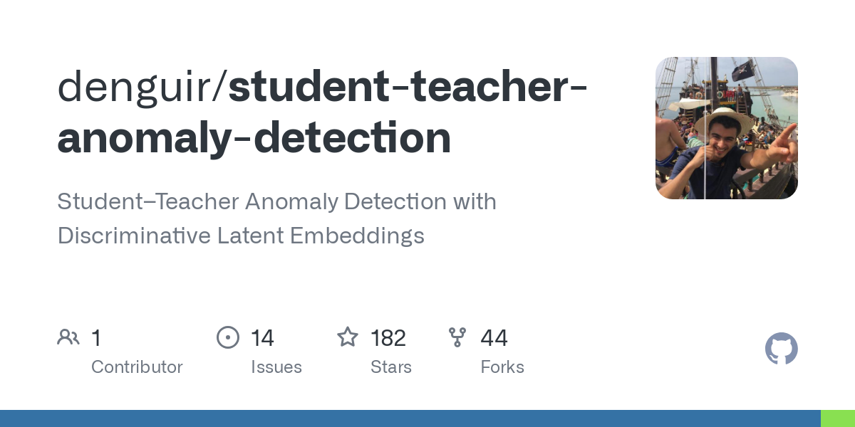 student teacher anomaly detection