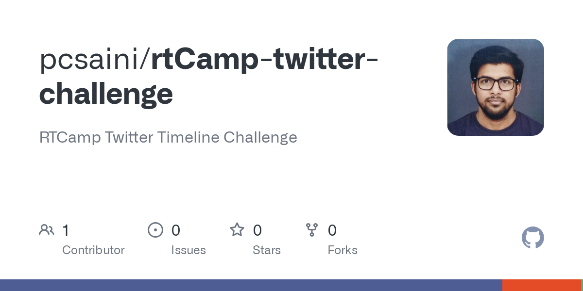 rtCamp twitter challenge