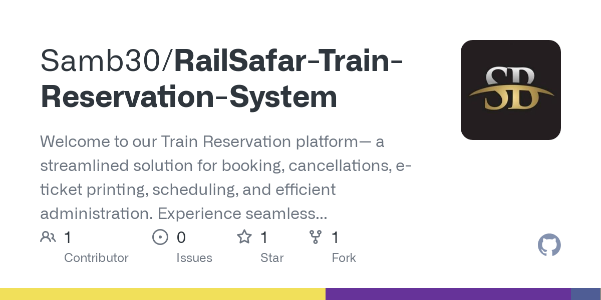 RailSafar Train Reservation System