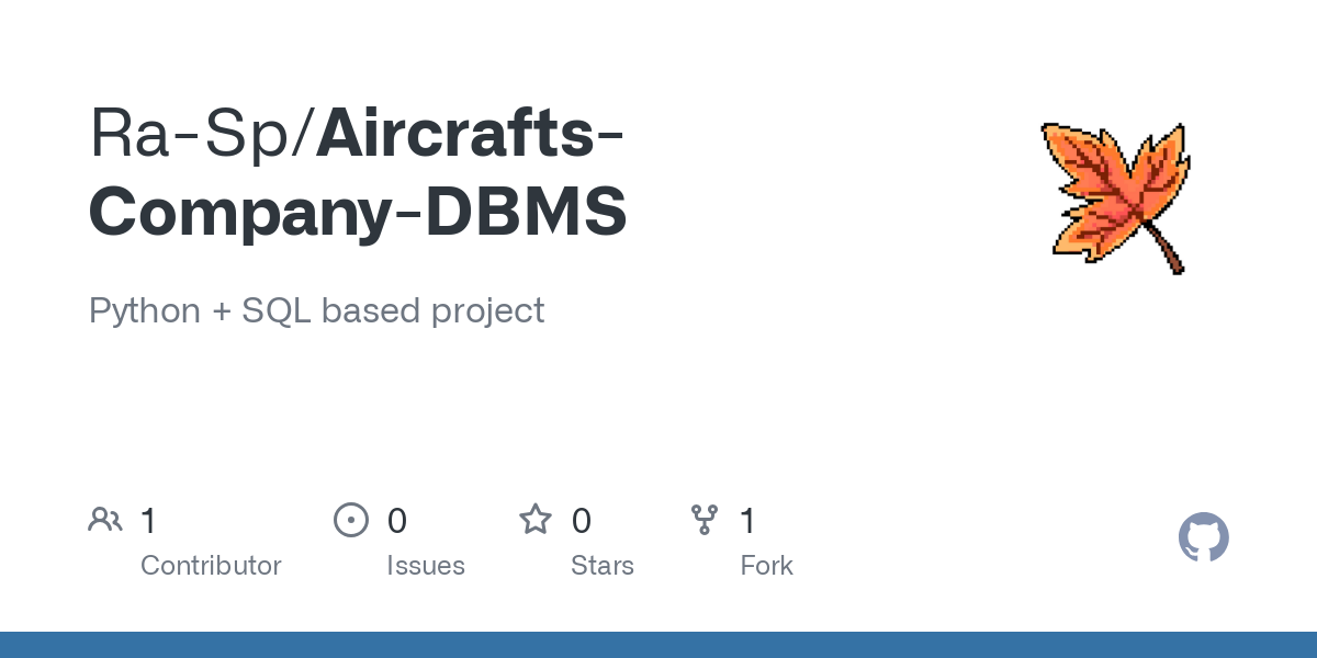 Aircrafts Company DBMS