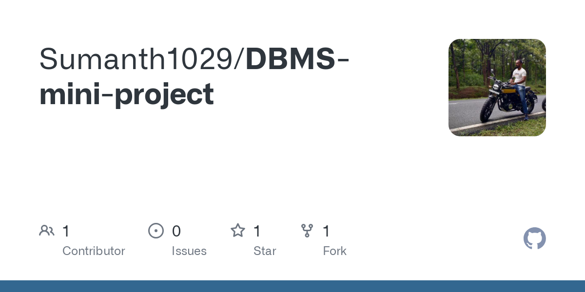 DBMS mini project