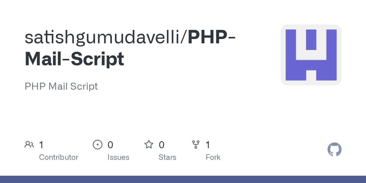 PHP Mail Script